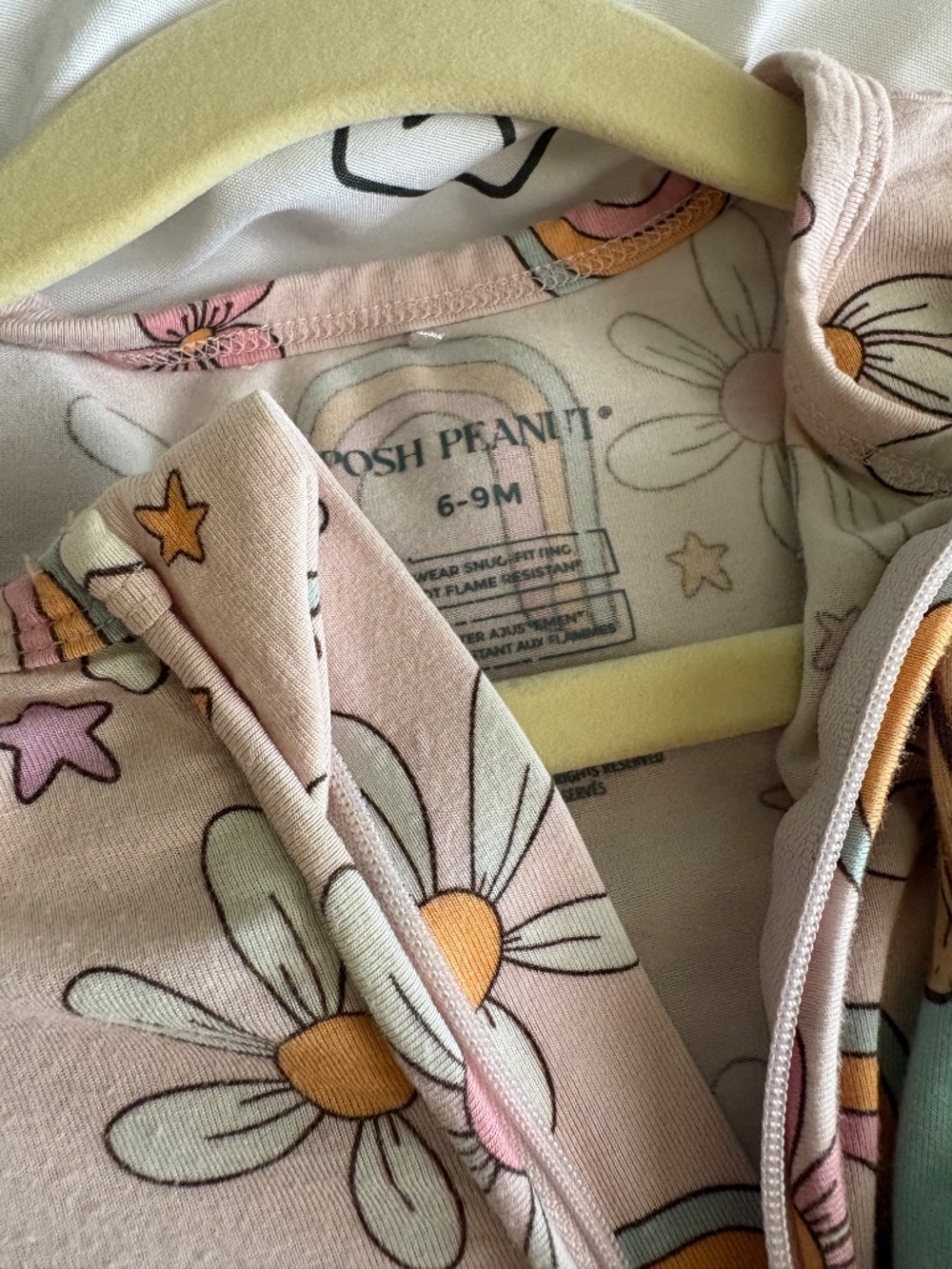 Three Posh Peanut 6-12 Month Convertible Pajamas - Picture 2 of 5